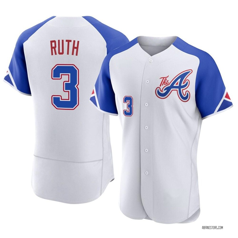 Authentic Babe Ruth Men's Atlanta Braves White 2023 City Connect Jersey