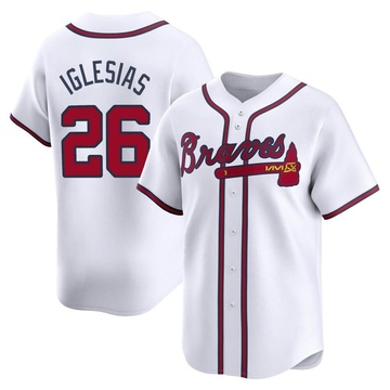 Limited Raisel Iglesias Men's Atlanta Braves White Home Jersey