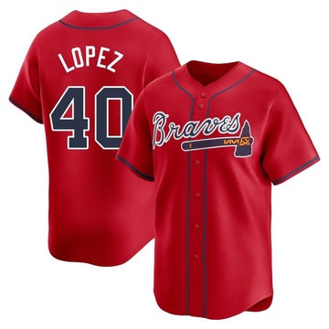 Limited Reynaldo Lopez Men's Atlanta Braves Red Alternate Jersey