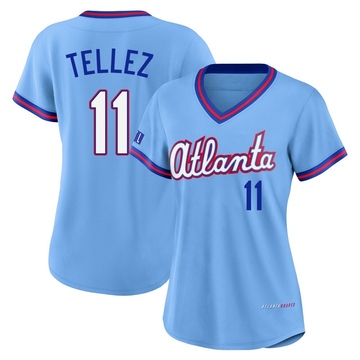 Limited Rowdy Tellez Women's Atlanta Braves Blue Powder 2026 City Connect Stadium Jersey