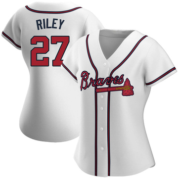Replica Austin Riley Women's Atlanta Braves White Home Jersey