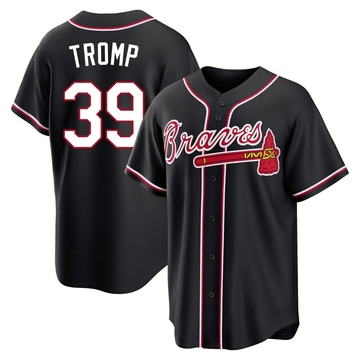 Replica Chadwick Tromp Youth Atlanta Braves Black Fashion Out Jersey