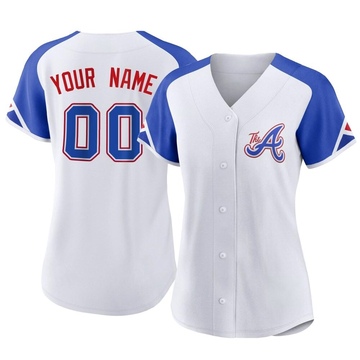 Replica Custom Women's Atlanta Braves White 2023 City Connect Jersey