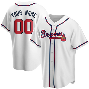 Replica Custom Youth Atlanta Braves White Home Jersey