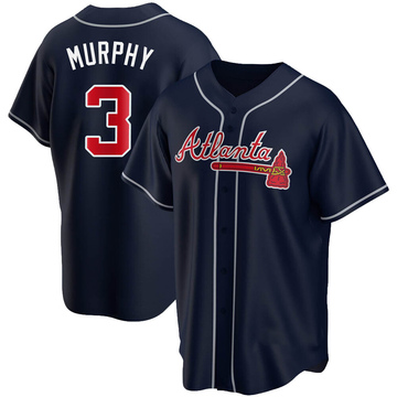 Replica Dale Murphy Youth Atlanta Braves Navy Alternate Jersey