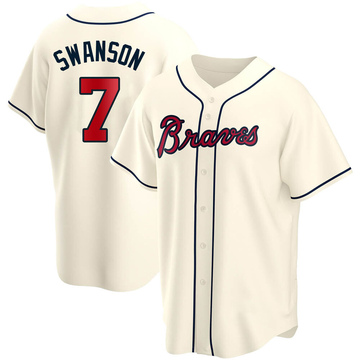 swanson braves jersey