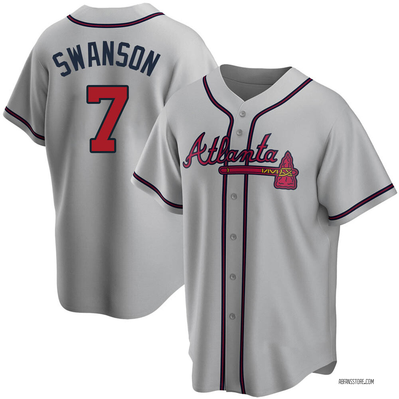 Dansby Swanson Atlanta Braves Majestic 2019 Home Official Cool