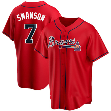 swanson braves jersey