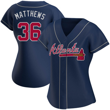 Replica Gary Matthews Women's Atlanta Braves Navy Alternate Jersey