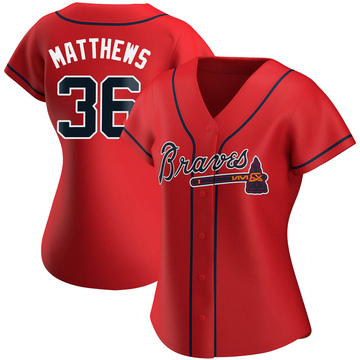 Replica Gary Matthews Women's Atlanta Braves Red Alternate Jersey