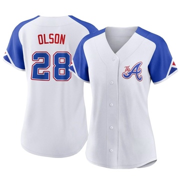 Replica Matt Olson Women's Atlanta Braves White 2023 City Connect Jersey