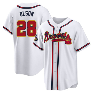 Replica Matt Olson Youth Atlanta Braves Gold White 2022 Program Jersey