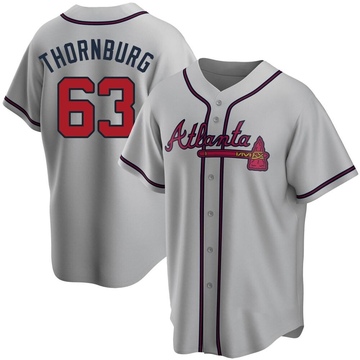 Replica Tyler Thornburg Youth Atlanta Braves Gray Road Jersey
