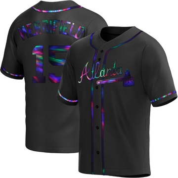 Replica Whit Merrifield Youth Atlanta Braves Black Holographic Alternate Jersey