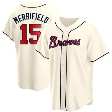 Replica Whit Merrifield Youth Atlanta Braves Cream Alternate Jersey