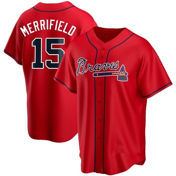 Replica Whit Merrifield Youth Atlanta Braves Red Alternate Jersey